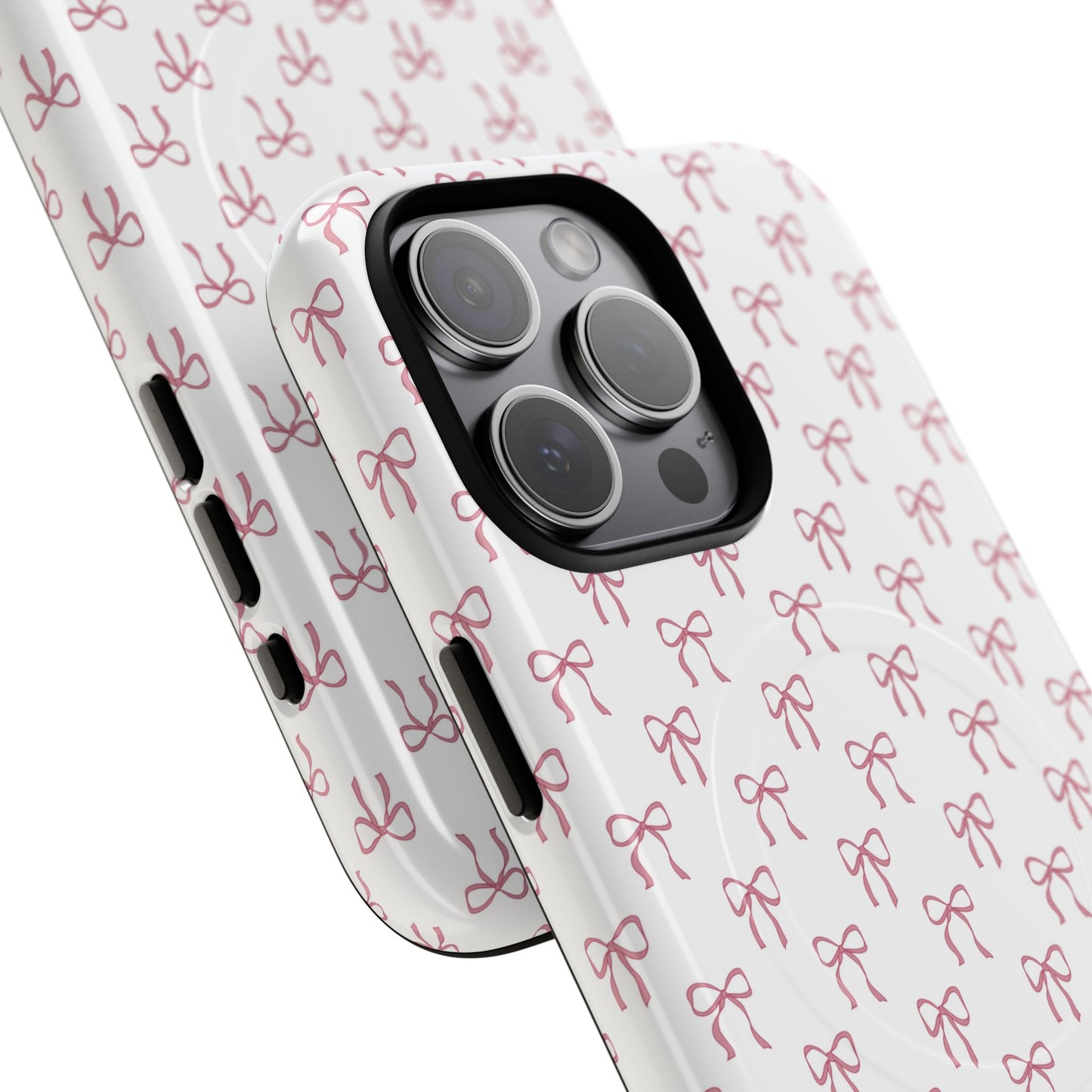 Blush Coquette Bow Bliss Magnetic iPhone Cases, Gift for Her, Cute iPhone Accessories, Fun Personalized Cases, Stylish Tech Gifts, Birthday Present