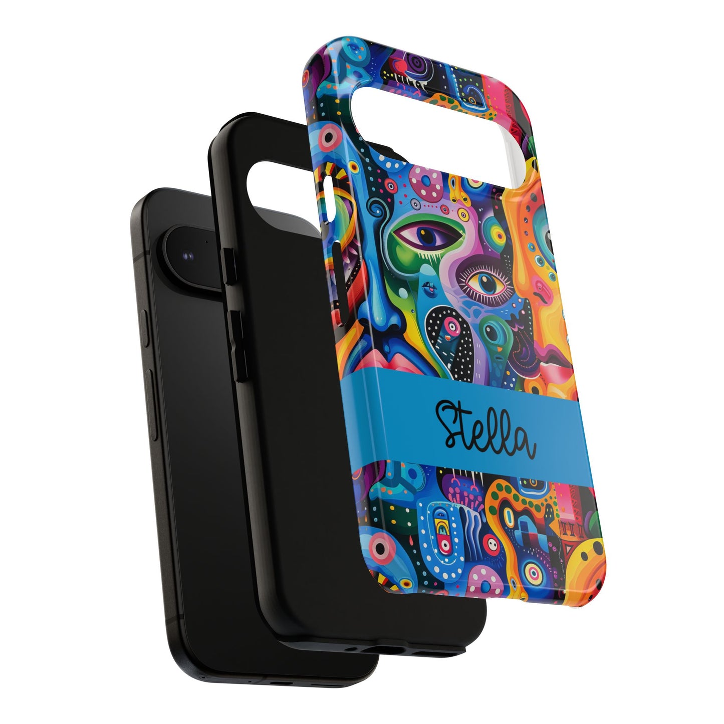 Psychedelic Visions Vibrant Samsung, iPhone and Google Pixel Phone Cases - Colorful Artistic Design