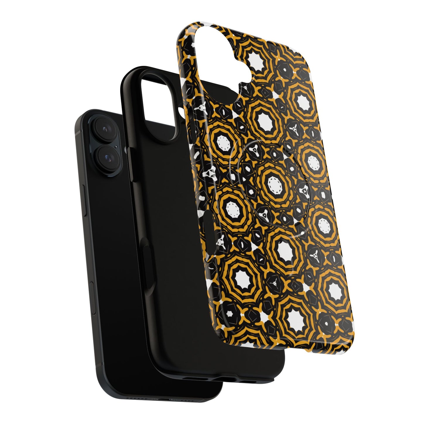 Stylish Tough Magnetic Phone Case, Unique Pattern Phone Cover, Durable Magnetic Case, Trendy Tech Accessories, Gift for Phone Lovers