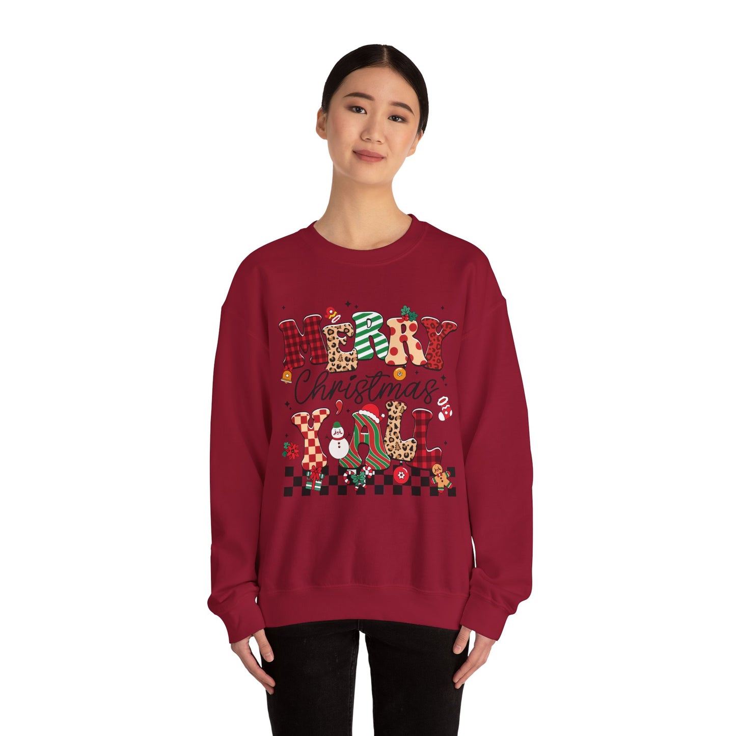 Merry Christmas Unisex Heavy Blend™ Crewneck Sweatshirt