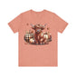 Autumn Highland Cow Charm Unisex Jersey Short Sleeve Tee