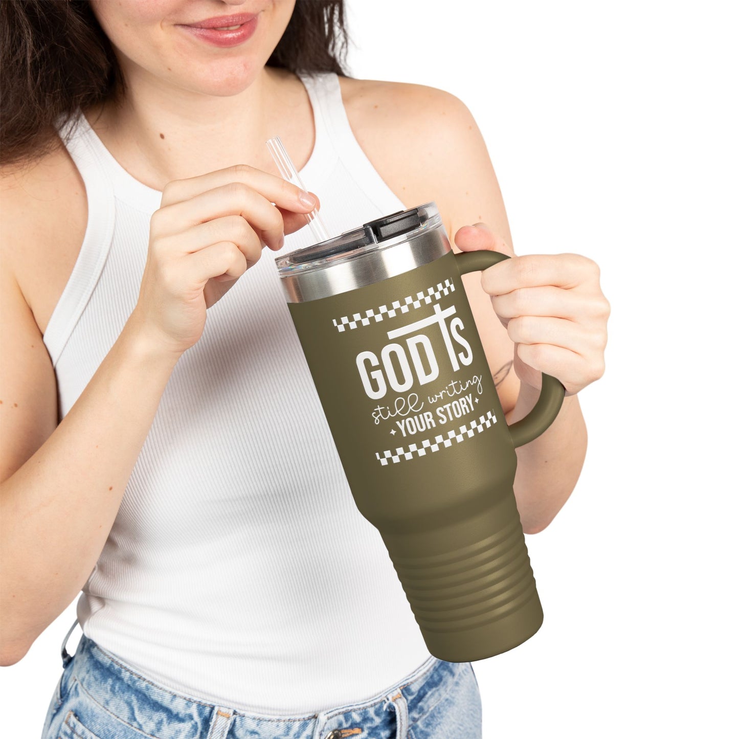 God is Still Writing My Story Insulated Travel Mug