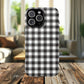 Black and White Gingham Phone Case, Tough Magnetic Cases, Stylish Phone Cover, Gift for Her, Trendy Phone Accessory, Checkered Print