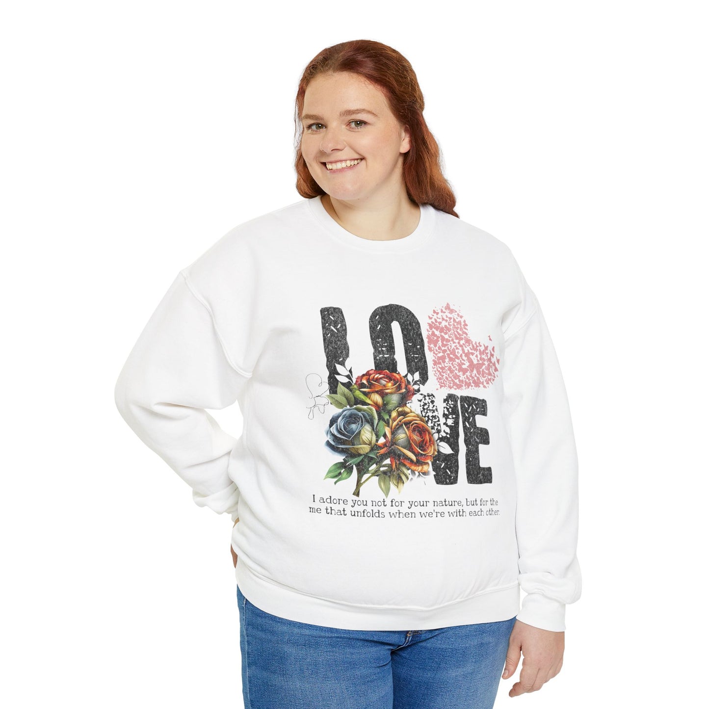 LOVE always Valentines Unisex Heavy Blend Crewneck