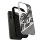 Personalized Monochrome Monstera Tropical Phone Case - Tough Magnetic MagSafe® Cases, Gifts for Nature Lovers, Stylish Phone Accessories, Gifts for Her.