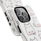 Cute Kawaii Cat Tough Magnetic iPhone Case, Cute Cat Lover Gift, Kawaii iPhone Cover, Tough iPhone Case, Unique Pet Themed Accessory,