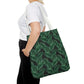 Black Tropical Bliss Tote Bag