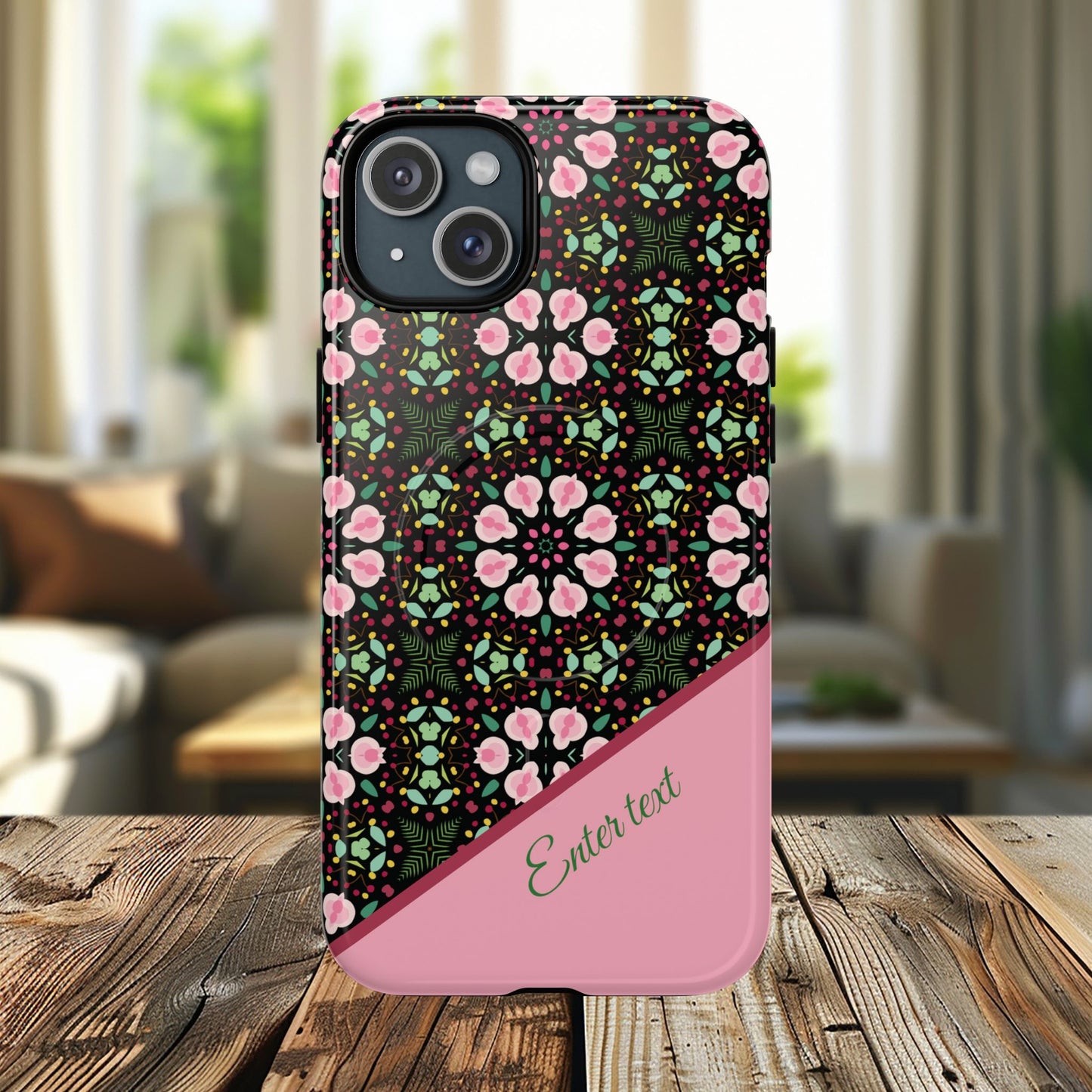 Personalized Twilight Petal Tapestry Floral Tough Magnetic MagSafe® iPhone Case, Durable iPhone Protector, Unique Gift for Her, Stylish Tech Accessories.