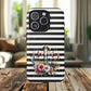 Striped in His Glory iPhone Case, Tough Magnetic Phone Protector, MagSafe iPhone Cover, Durable Case for Everyday Use, Gift for Nature Lovers, Vibrant Design.
