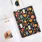 Whimsical Feline Garden Spiral Notebook - Ruled Line (PY)