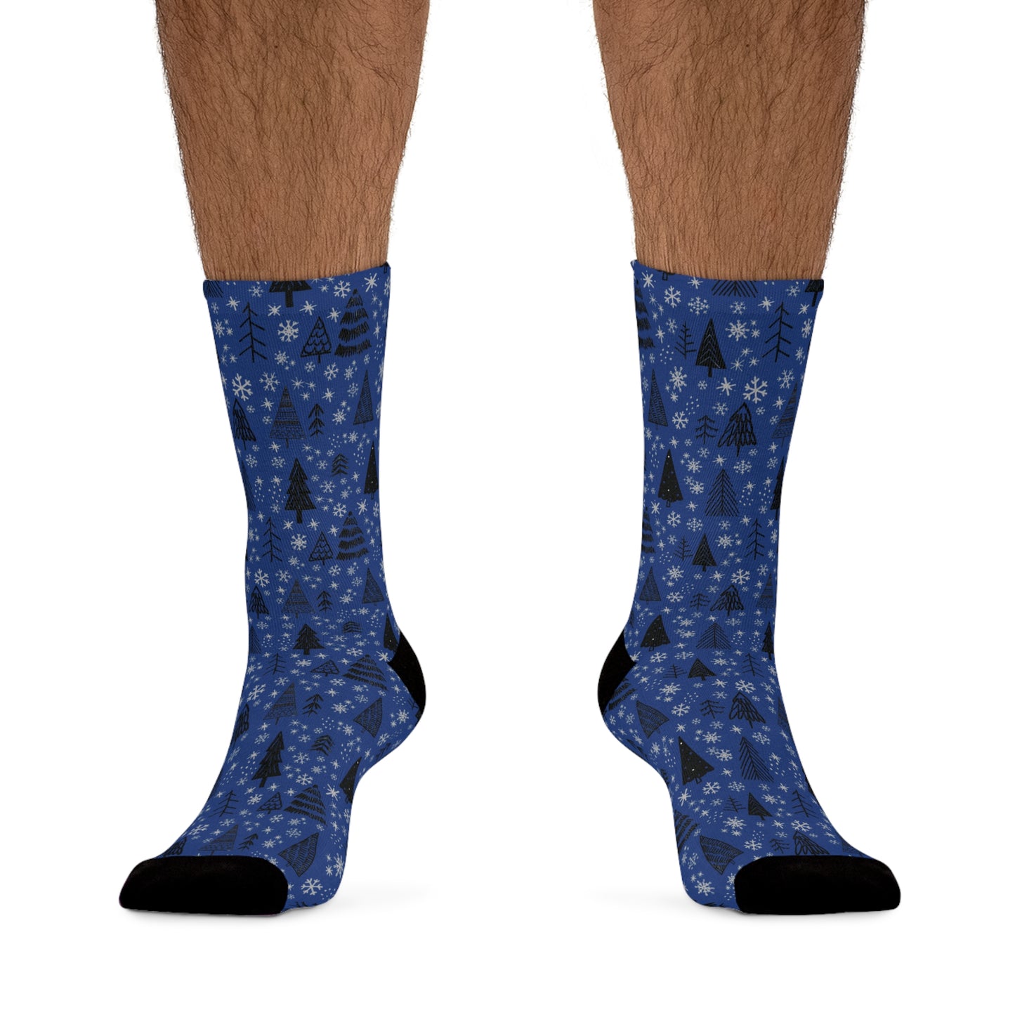 Winter Wonderland Navy Christmas Recycled Poly Socks