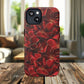Crimson Bloom Tough iPhone Magnetic Case, Protective iPhone Case, Stylish iPhone Cover, Gift for Her, Mother's and Birthday Gifts, Unique Floral Accessories