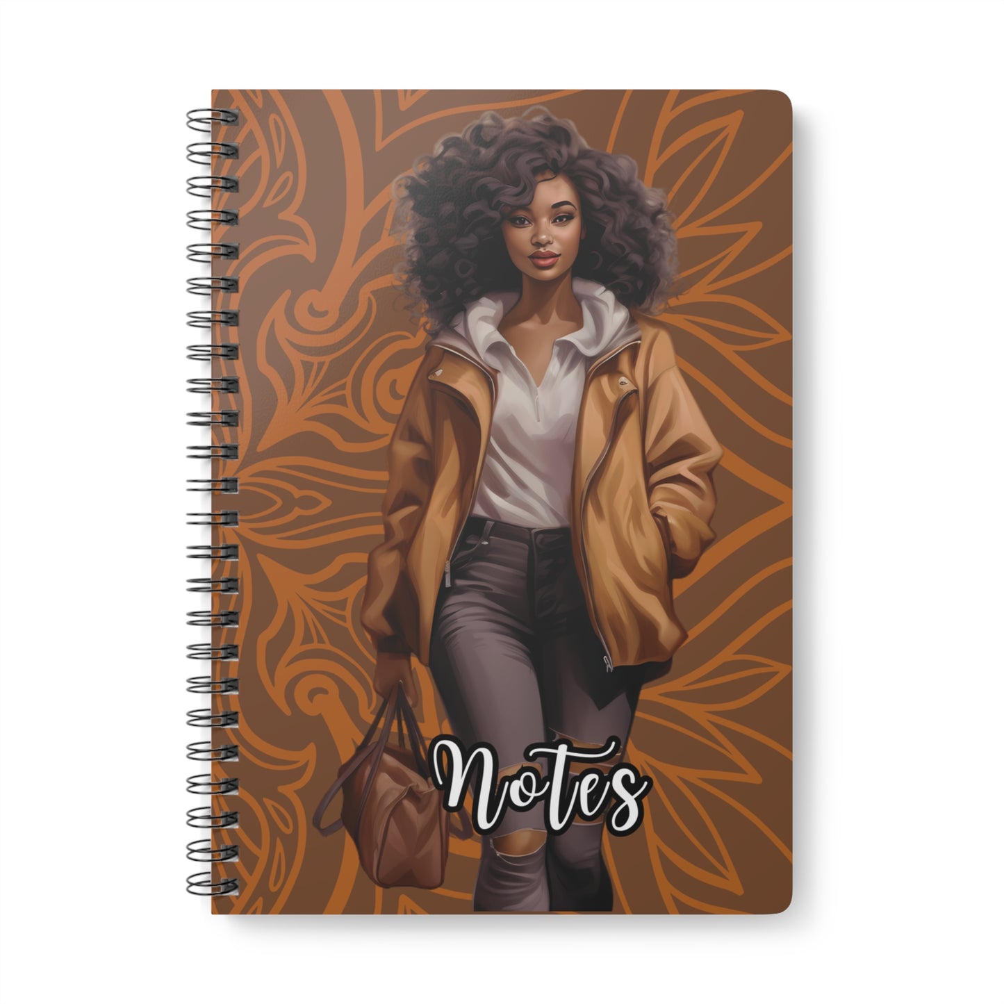 Chic Wirobound Notebook for Creative Minds, Stylish Journal, Perfect for Note-Taking, Gift for Students and Professionals