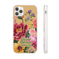 Floral Scripture Phone Case — "Let Your Light Shine" (Matthew 5:16) for iPhone and Samsung Cases.