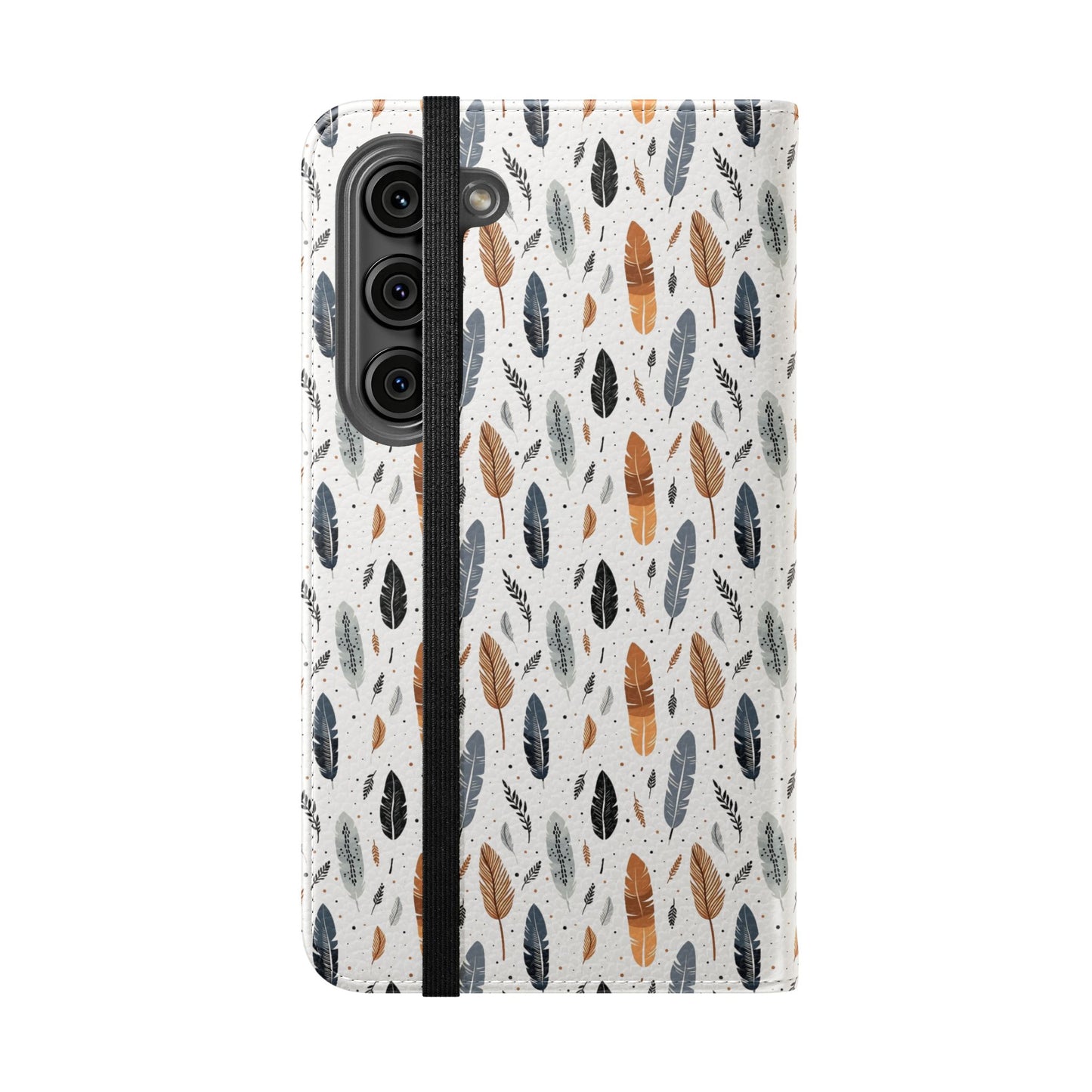 Whispering Feathers iPhone and Samsung Flip Cases