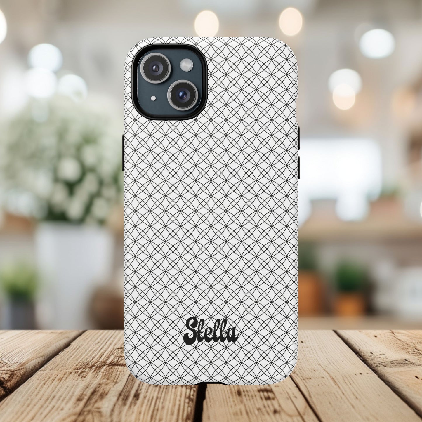 Personalized Geometric Phone Case, Stylish Tough Magnetic Cases, Unique Protection, Trendy Gift for Tech Lovers, Modern Mobile Accessory
