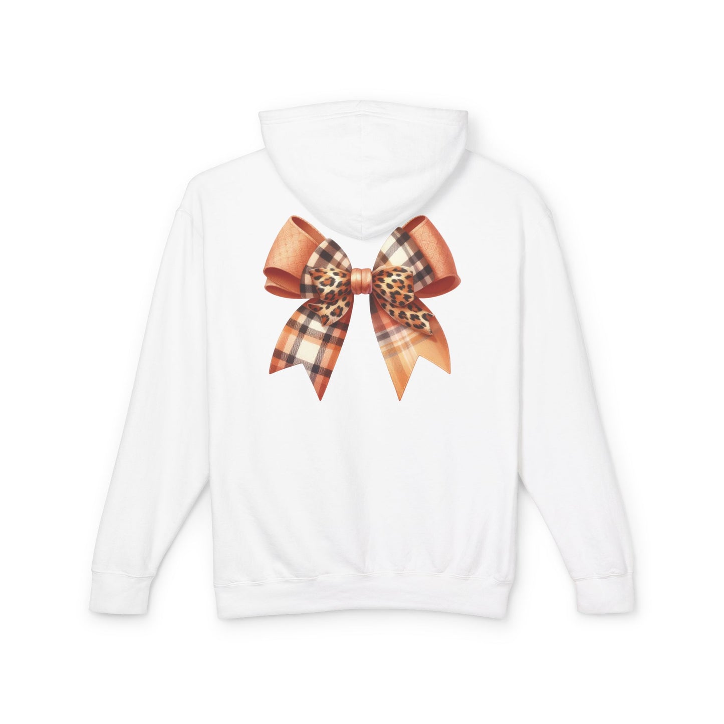 Autumn Highland Cow Charm Lightweight Hooded Sweatshirt