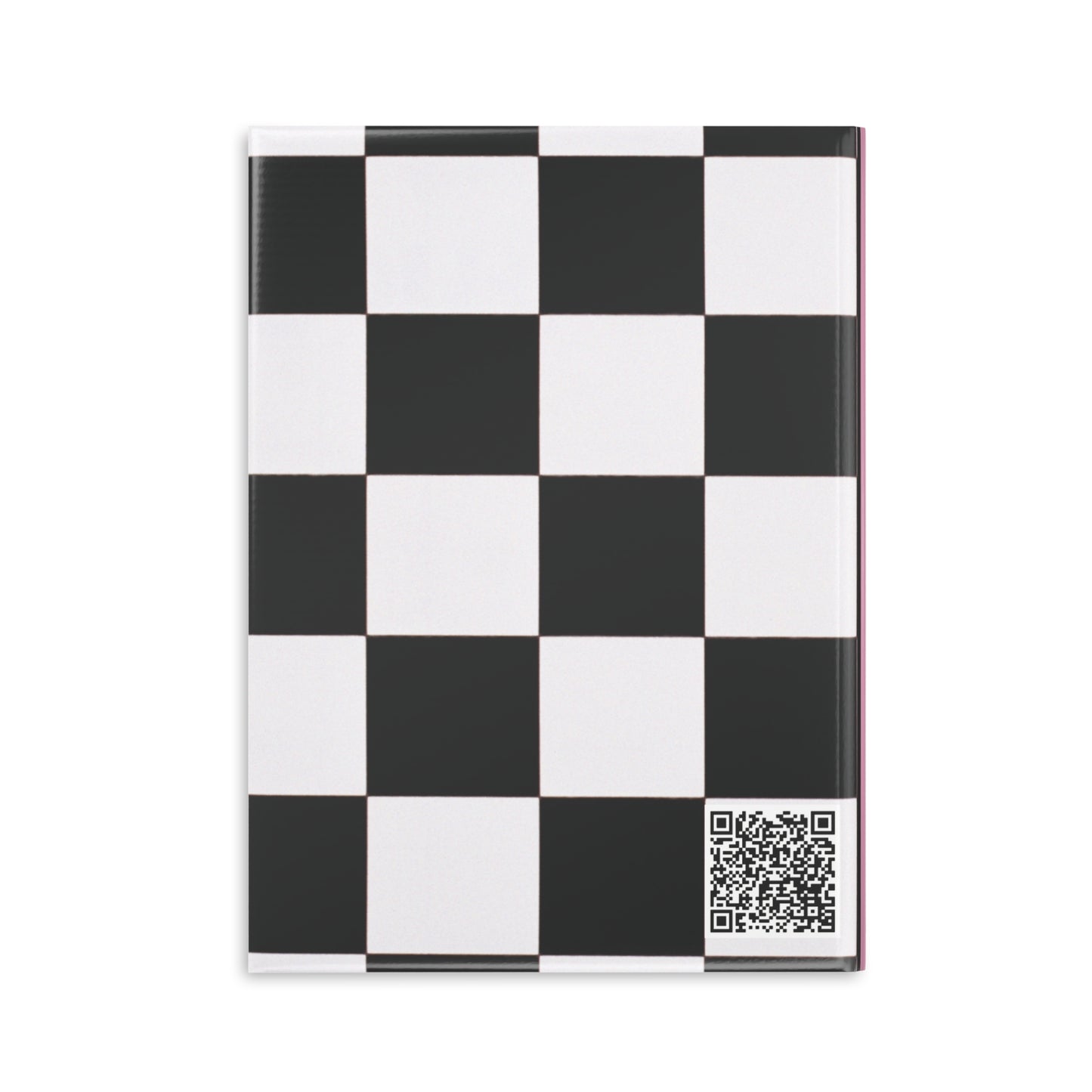 Black Checkered Charm Hardcover Notebook with Puffy Covers (PY)