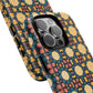 Celestial Spice Tiling Colorful Tough Magnetic iPhone Case, Unique iPhone Cover, Artistic Mobile Shell, Durable Design Accessory, Trendy Gift Idea, MagSafe® iPhone Case.