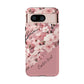 Personalized Cherry Blossom Tough Phone Case — Pink Floral Protective Case for Samsung & Google