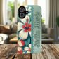 Personalized Tropical Floral Phone Case – Stylish Tough Magnetic Cases for iPhone, Customizable with Names, Perfect Gift for Nature Lovers