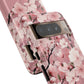 Personalized Cherry Blossom Tough Phone Case — Pink Floral Protective Case for Samsung & Google