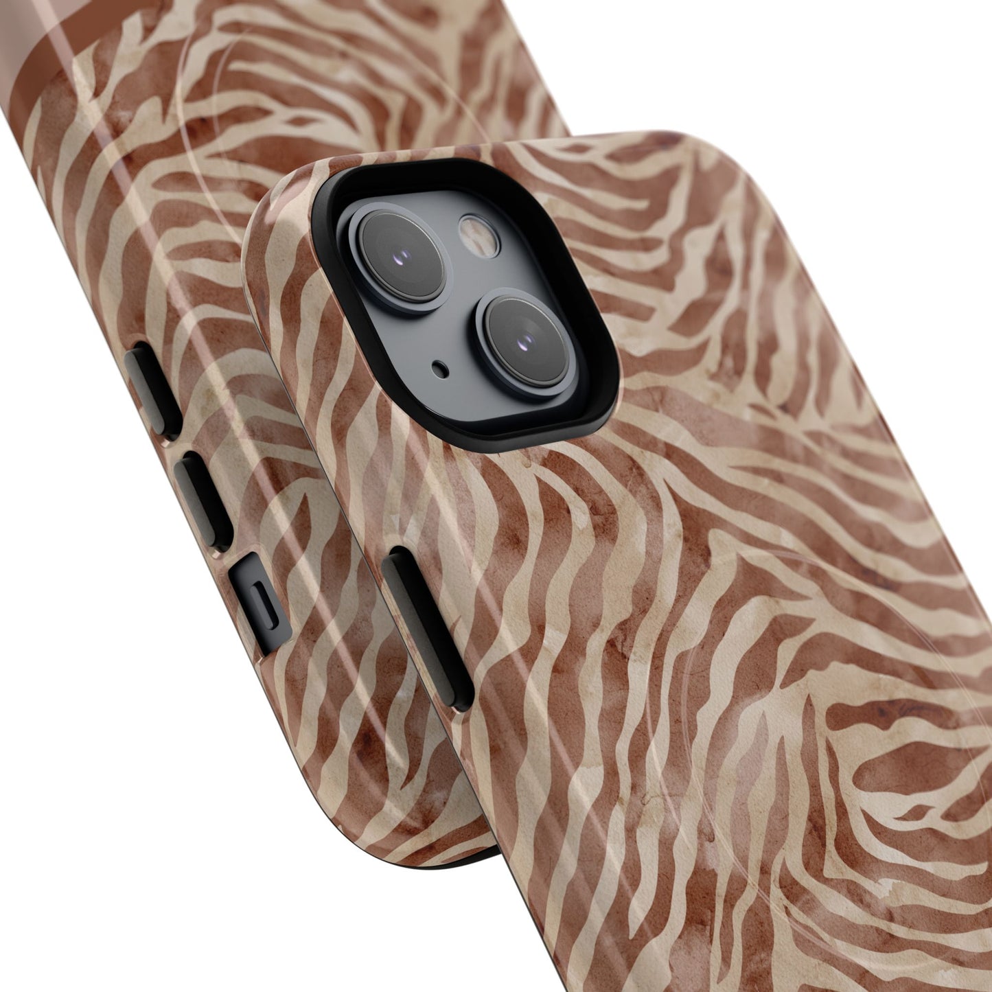 Personalized Zebra Print - Tough MagSafe® Magnetic Cases for Stylish Protection, Gifts for Wildlife Lovers, Trendy Accessories iPhone® 13, 14, iPhone 15, iPhone 16, iPhone 17, Pro, Pro Max, Plus Cases.