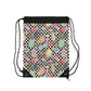 Composition Black Doodle Daydream Book Inspired Colorful ABC Drawstring Bag | Personalized College Ruled Tote | Kids School Gear | Fun Gym Sack | Back to School Accessory