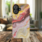 Colorful Red Marble iPhone Case, Tough Magnetic Cases, Stylish iPhone Protection, Unique Gift for iPhone Lovers, iPhone Accessories