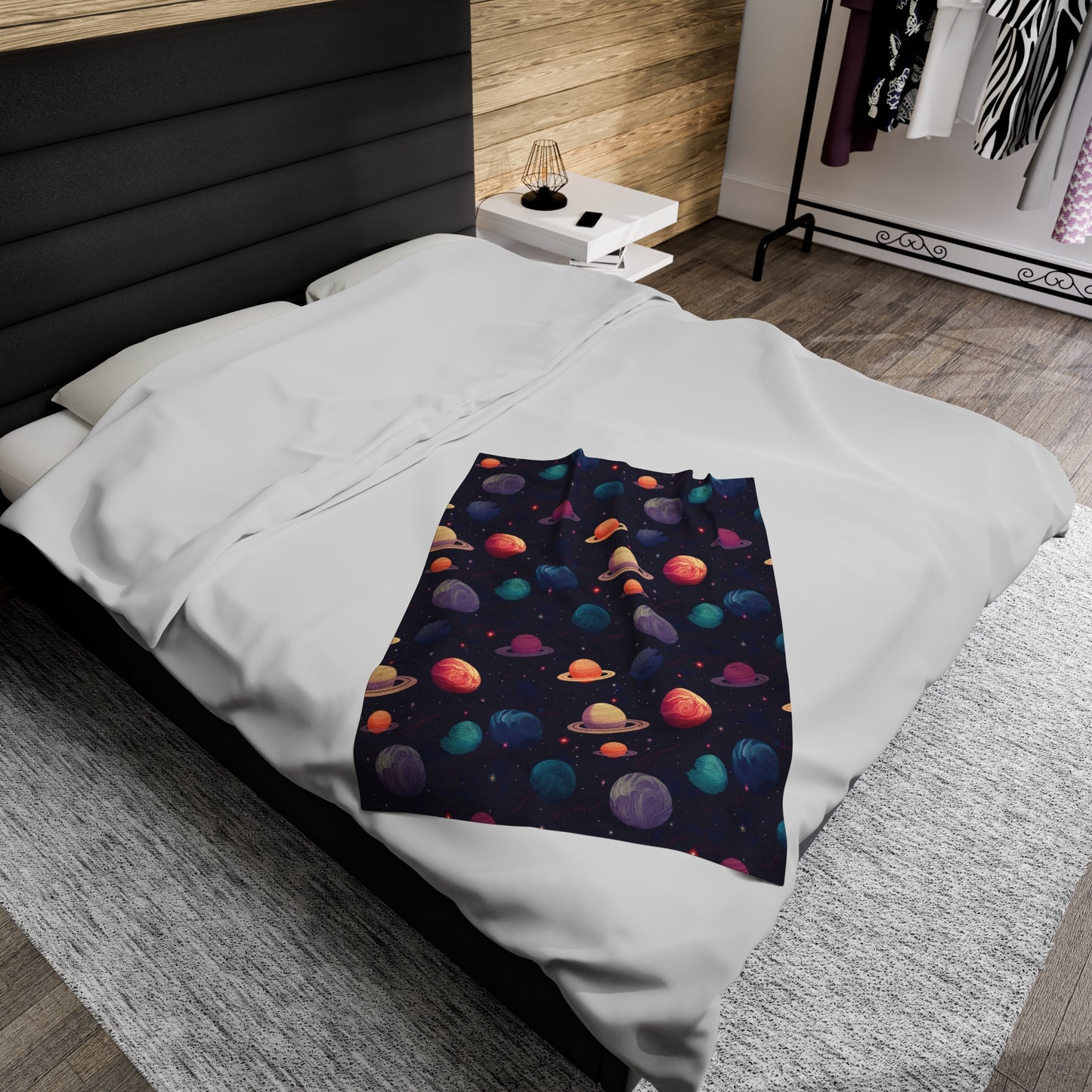 Plush Blanket - Galactic Dreams Cozy Home Decor - Gift Idea