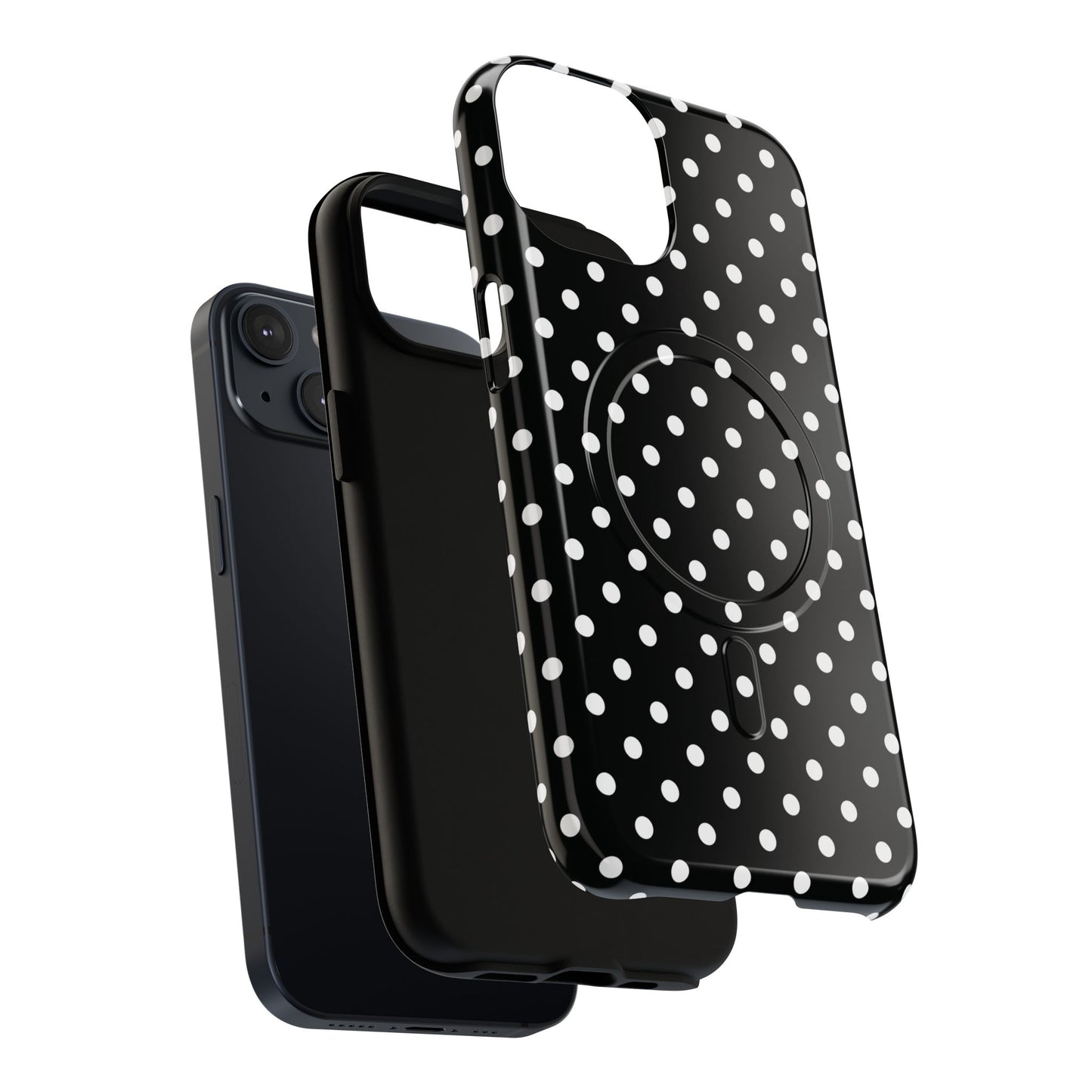 Polka Dot Tough iPhone Magnetic Case, Stylish iPhone Cover for Protection, Unique Gift for Birthdays, Holidays, Tech Lovers