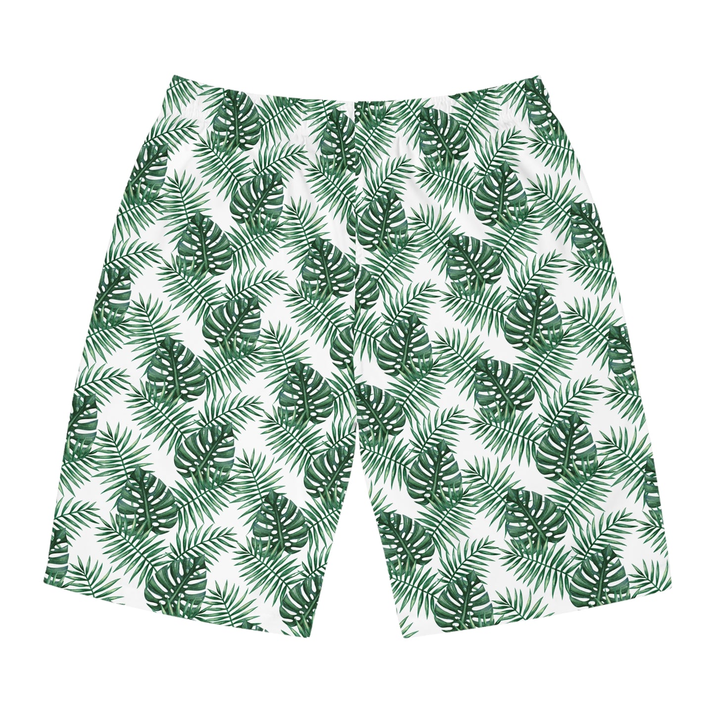 White Tropical Bliss Men's Board Shorts (AOP)- (PY)