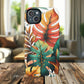 Tropical Monstera Leaf Phone Case - Stylish Tough Magnetic Cases, Floral Protection, Summer Vibe, Gift for Nature Lovers, Trendy Mobile Accessories