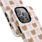 Cute Bear Pattern Magnetic Phone Case, Durable Animal Design, Gift for Kids, Trendy Case for iPhone, Cute Phone Accessory