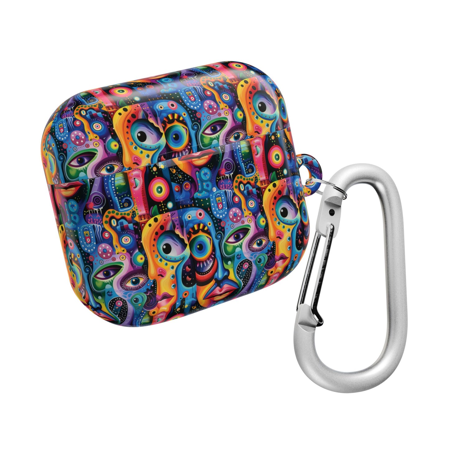 Psychedelic Visions Colorful Artistic AirPod Case - Unique Design for Music Lovers
