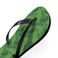 Green Tropical Bliss Flip Flops