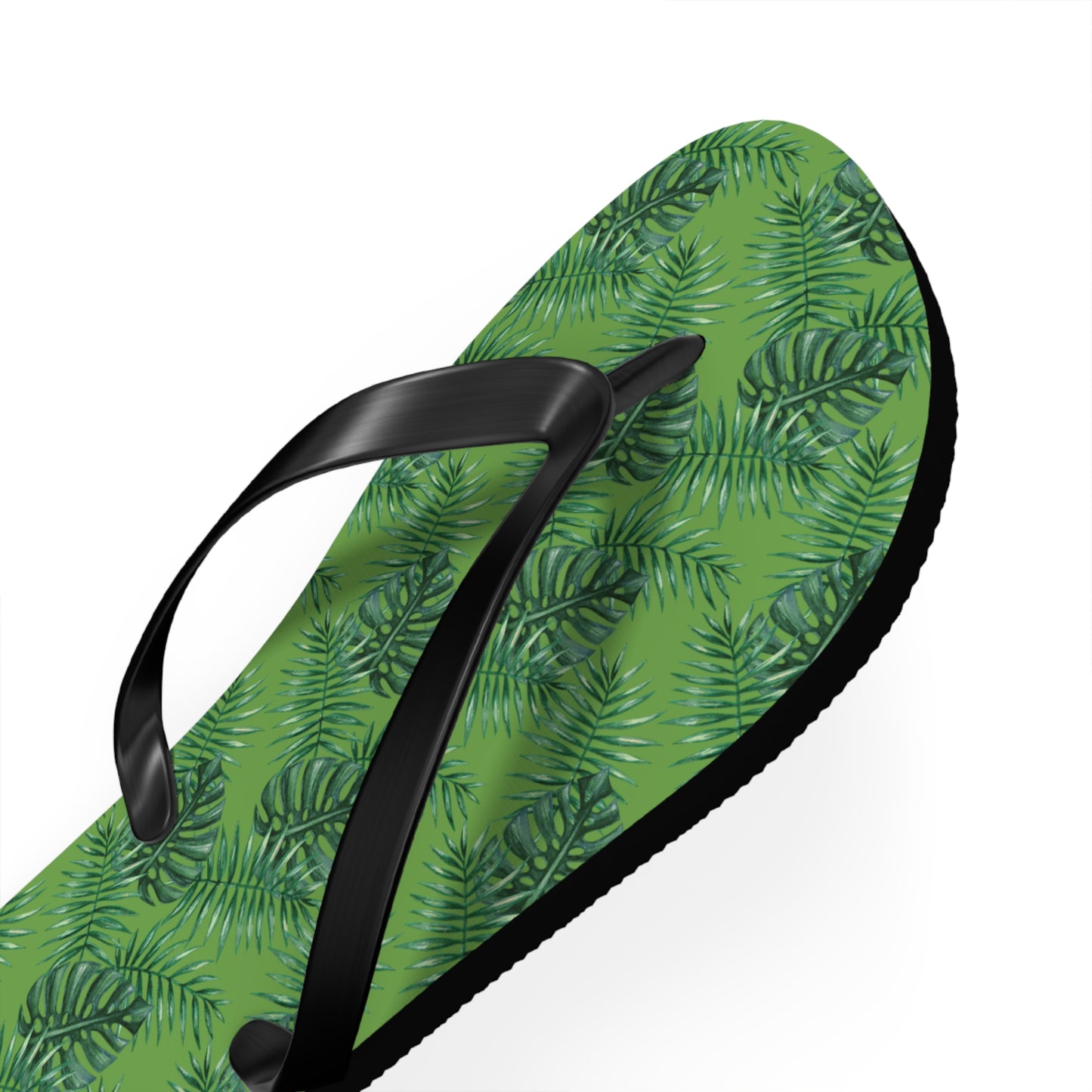 Green Tropical Bliss Flip Flops