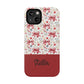 Personalized Rosette Coquette Floral Bow iPhone and Samsung Impact-Resistant Case — Custom Name Case