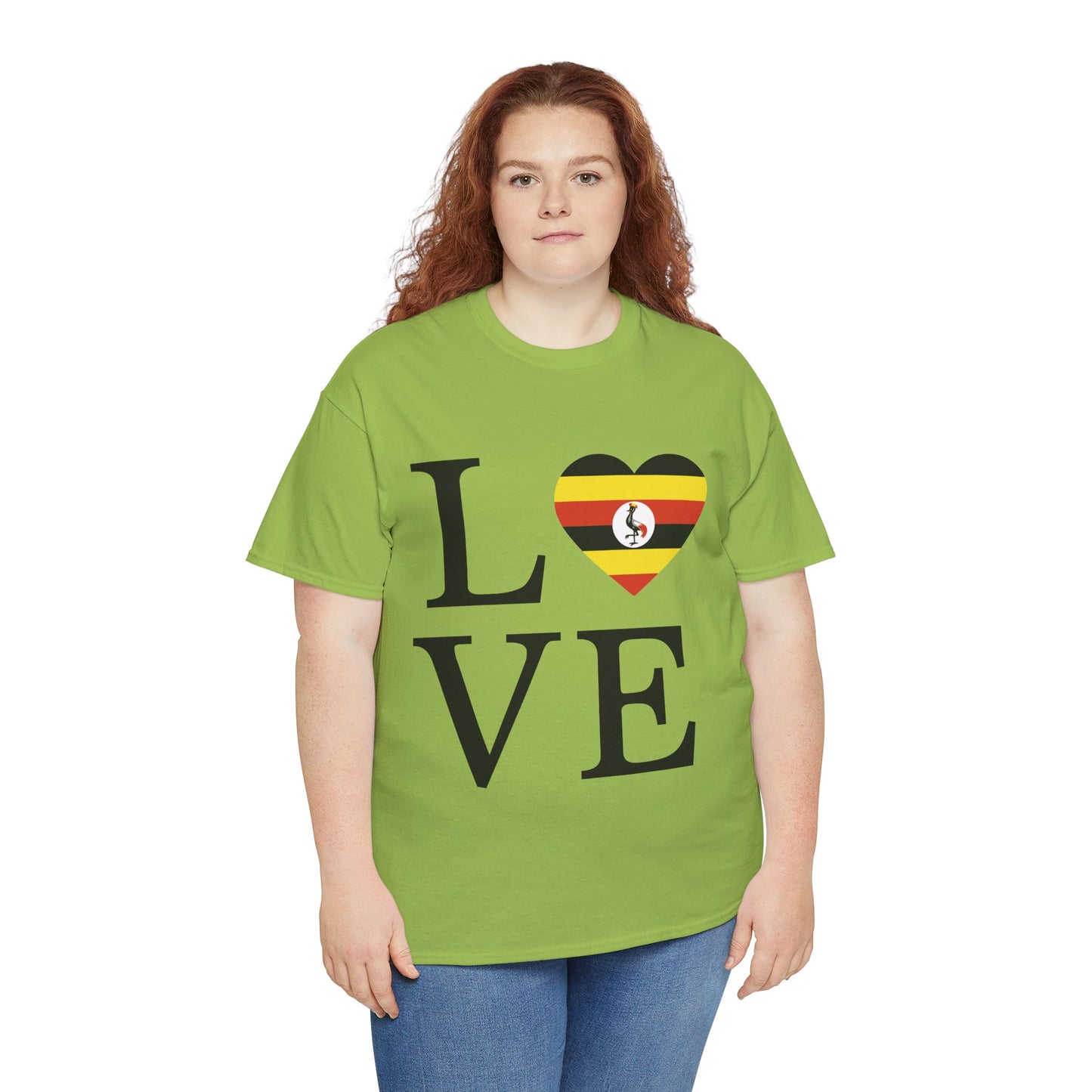 LOVE UGANDA Unisex Heavy Cotton Tee