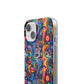 Psychedelic Visions Flexi iPhone and Samsung Case - Colorful Abstract Design.