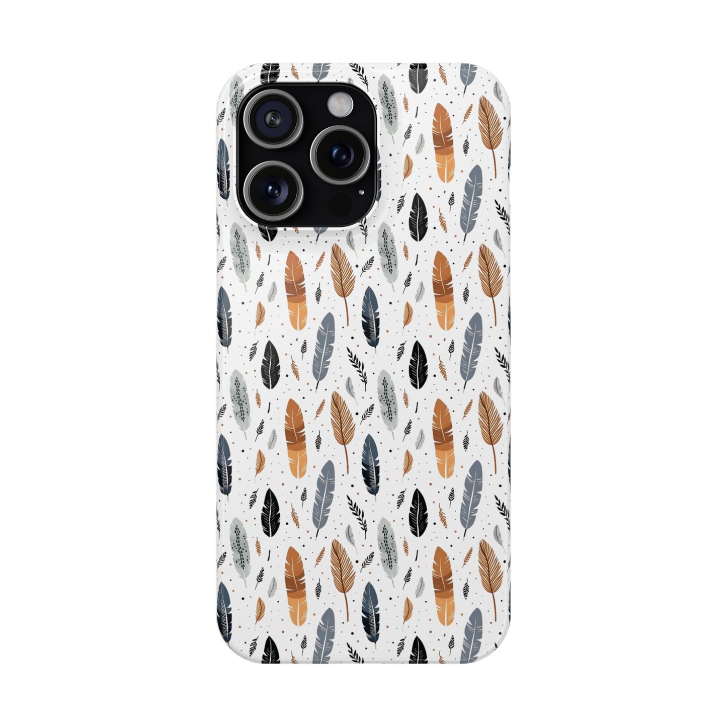 Whispering Feathers Slim Phone Cases for iPhone and Samsung