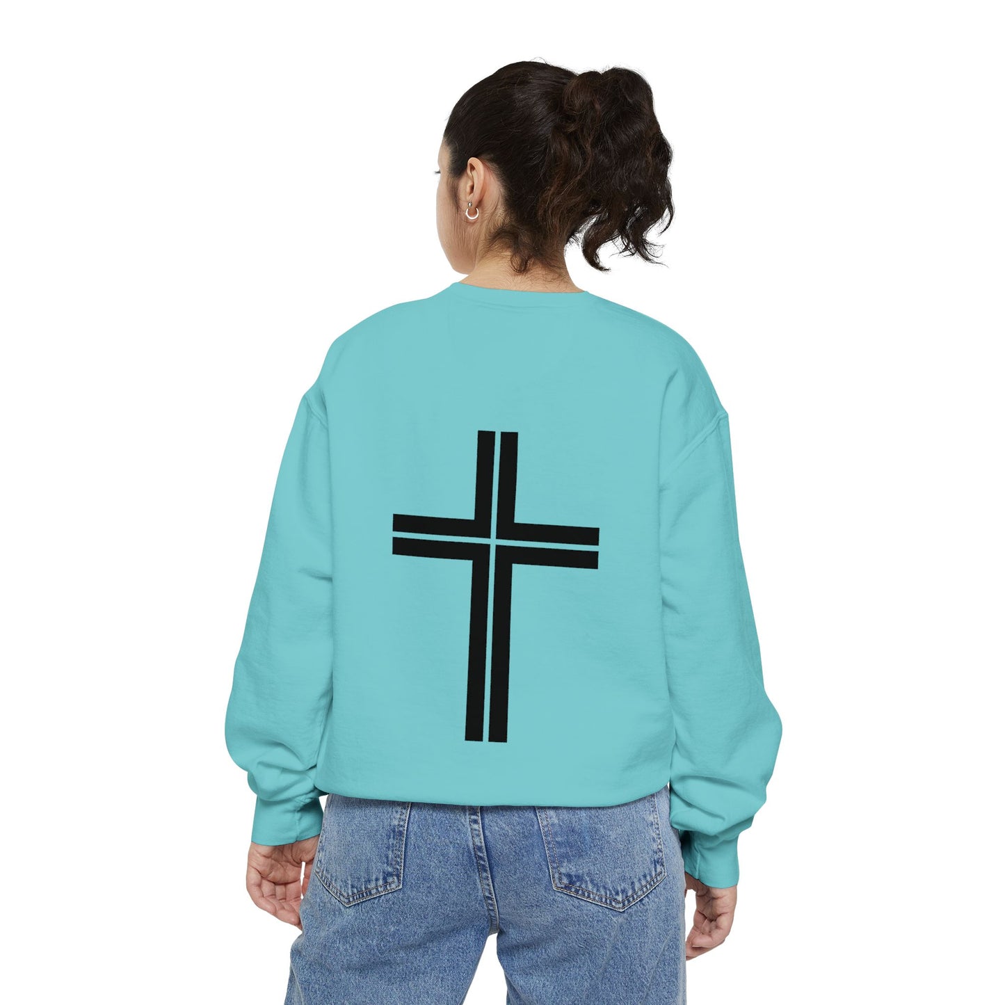 JESUS Unisex Comfort Colors Garment-Dyed Sweatshirt