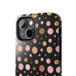 Personalized Gold & Pink Confetti Tough Phone Case — Glitter Dot Protective Phone Cover
