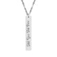 Engravable Vertical Bar Necklace — Personalized Name & Message Pendant