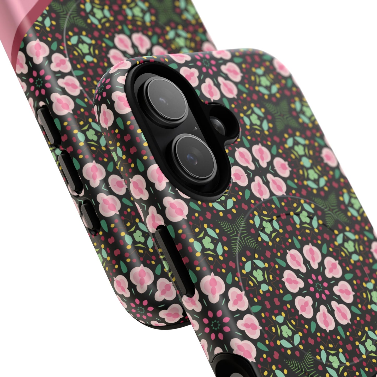 Personalized Twilight Petal Tapestry Floral Tough Magnetic MagSafe® iPhone Case, Durable iPhone Protector, Unique Gift for Her, Stylish Tech Accessories.
