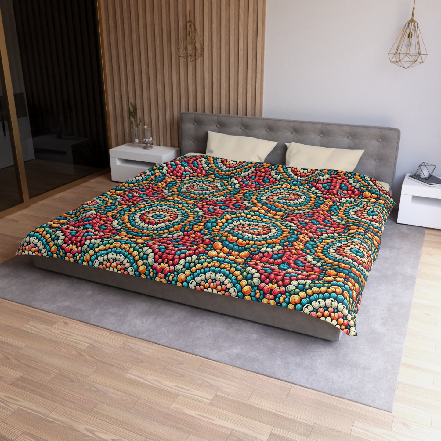 "Kaleidoscope Comfort Duvet Cover''