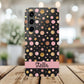 Personalized Gold & Pink Confetti Tough Phone Case — Glitter Dot Protective Phone Cover