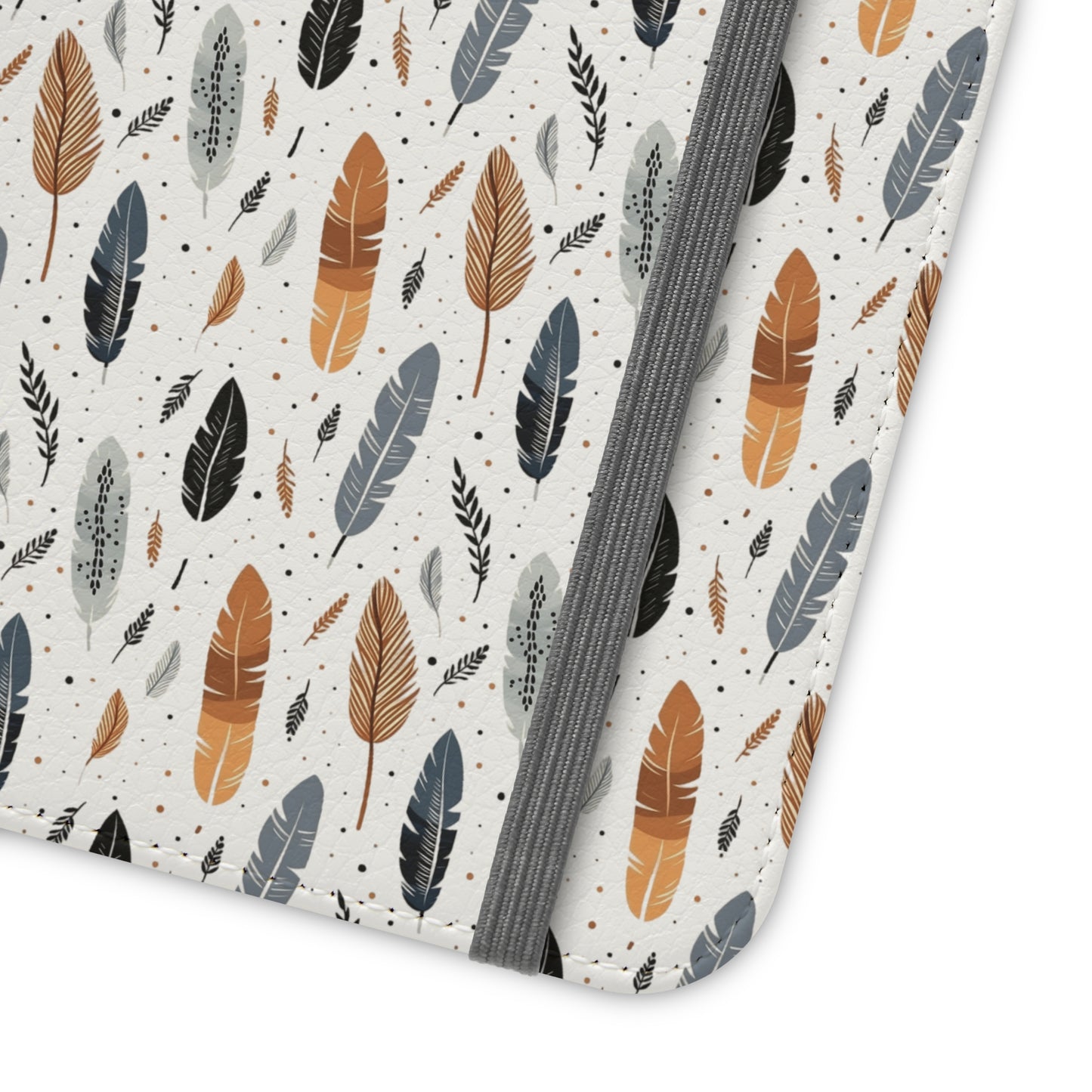 Whispering Feathers iPhone and Samsung Flip Cases