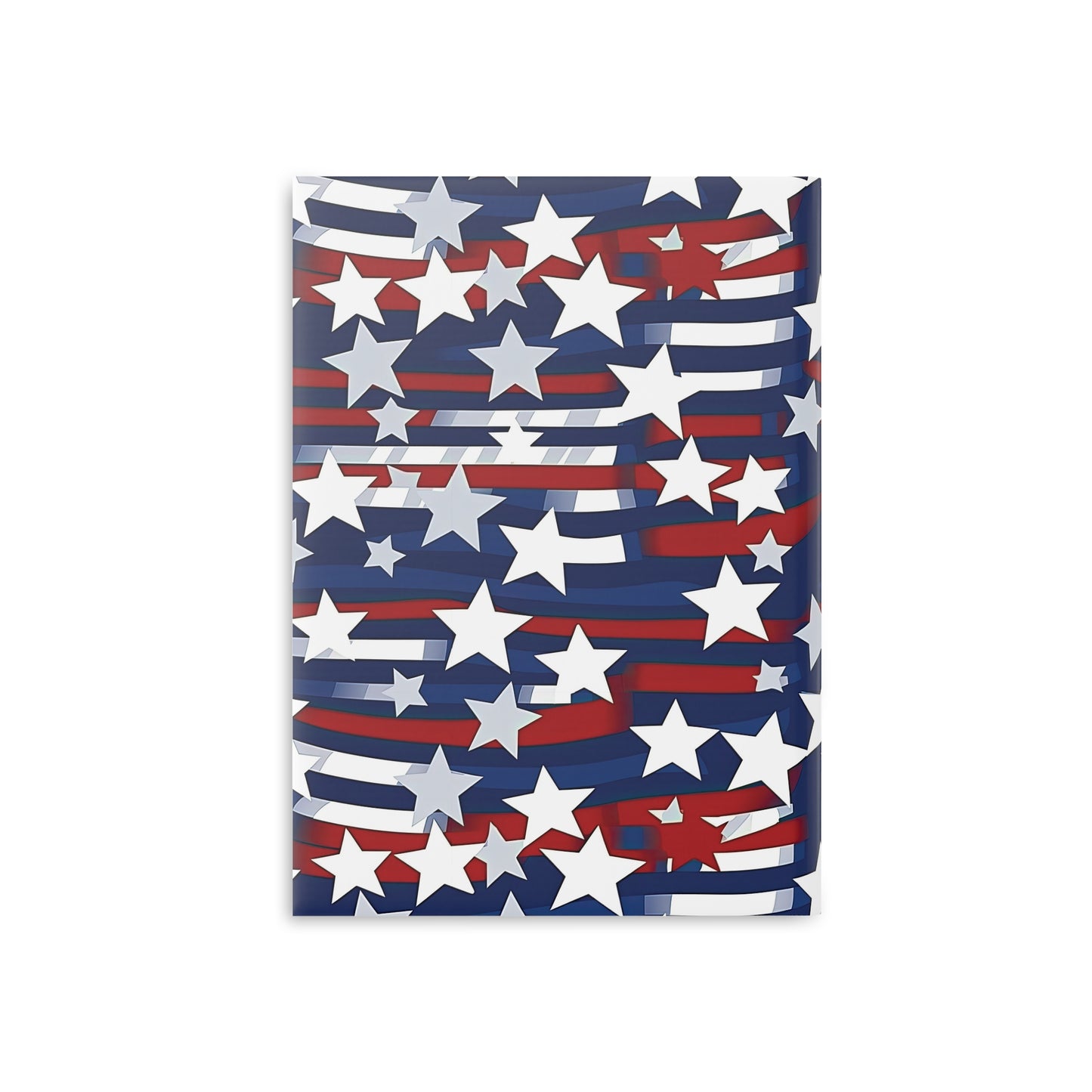 Patriotic Waves Hardcover Notebook with Puffy Covers