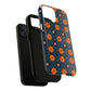 Saffron Tile Bloom Vibrant Floral Tough Magnetic iPhone Case, Durable iPhone Cover, Gift for Her, Floral Design, Unique iPhone Protection.